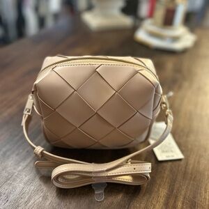 NWT A New Day Taupe Mini Crossbody 90% Recycled Materials Neutral purse